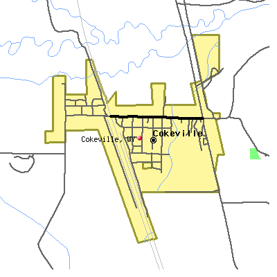 Cokeville map