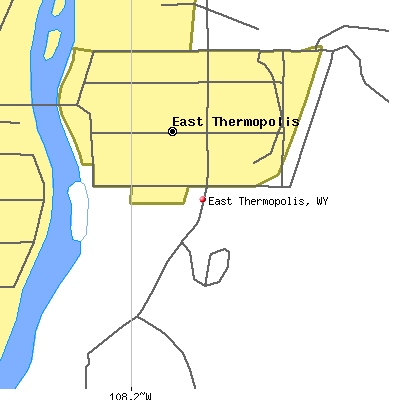 East Thermopolis map