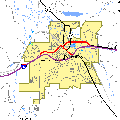 Evanston map