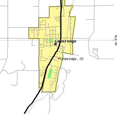 Cedaredge map