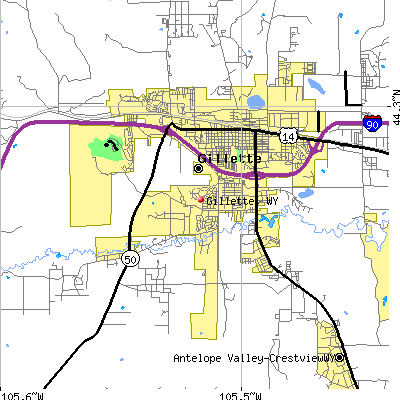 Gillette map