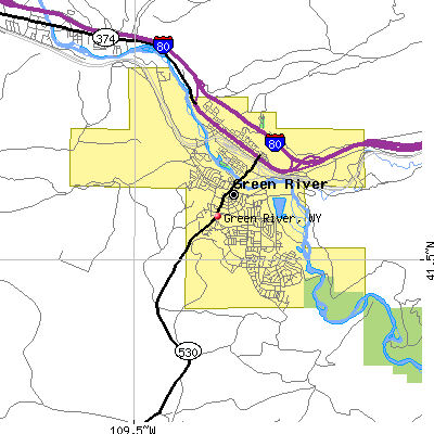Green River map