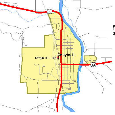 Greybull map