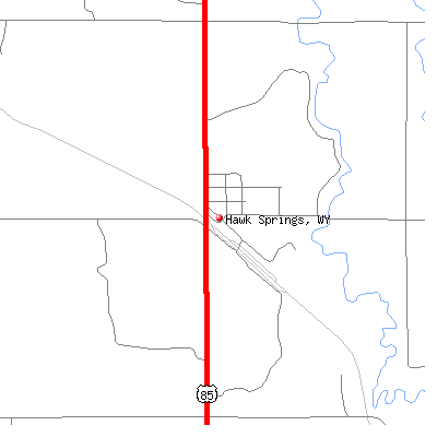 Hawk Springs map