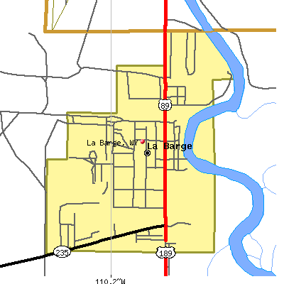 La Barge map