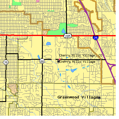 Cherry Hills Village map
