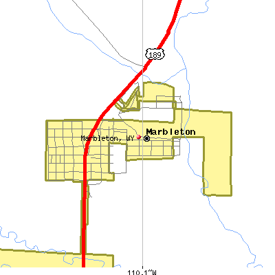 Marbleton map