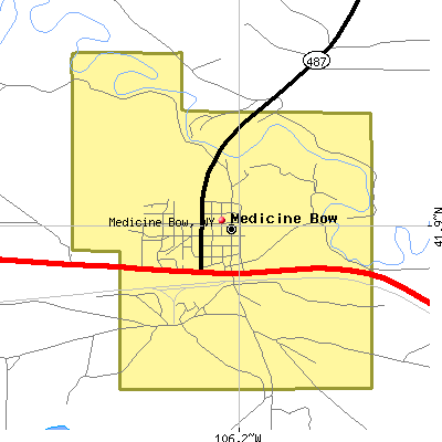 Medicine Bow map
