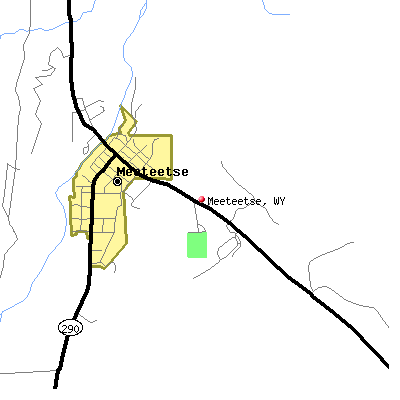 Meeteetse map