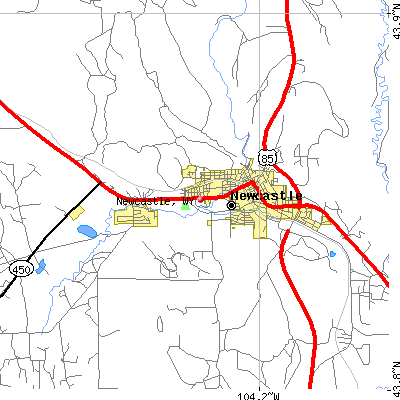 Newcastle map