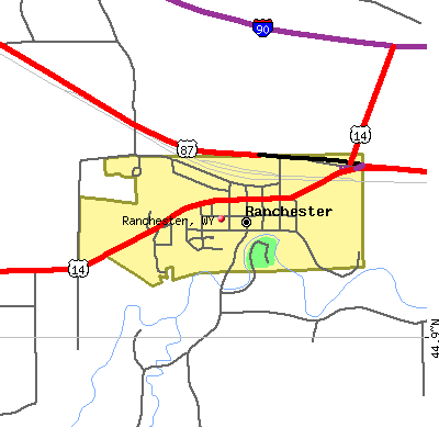 Ranchester map