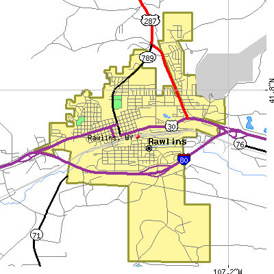 Rawlins map