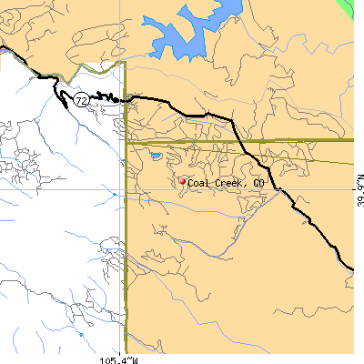 Coal Creek map