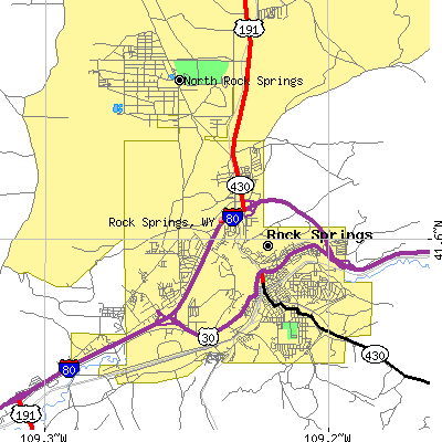 Rock Springs map