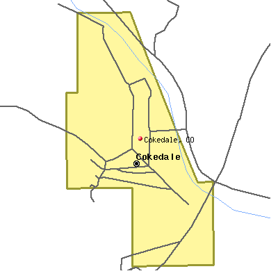 Cokedale map