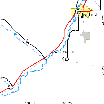South Flat map