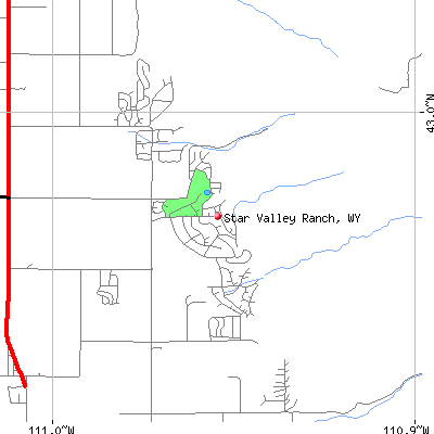 Star Valley Ranch map