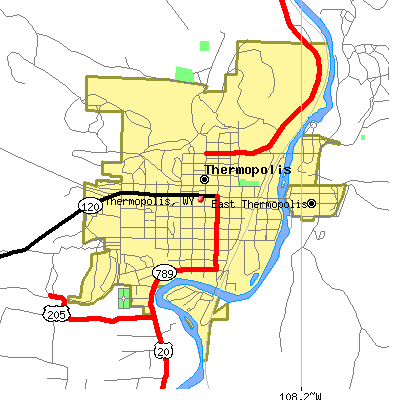 Thermopolis map