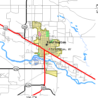 Torrington map