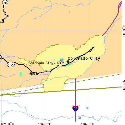 Colorado City map