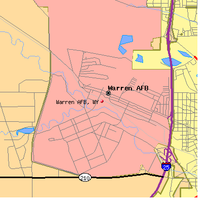Warren AFB map
