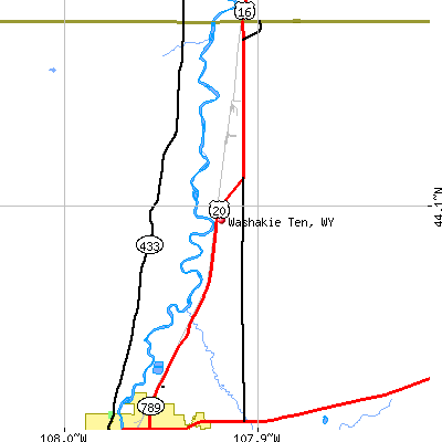 Washakie Ten map