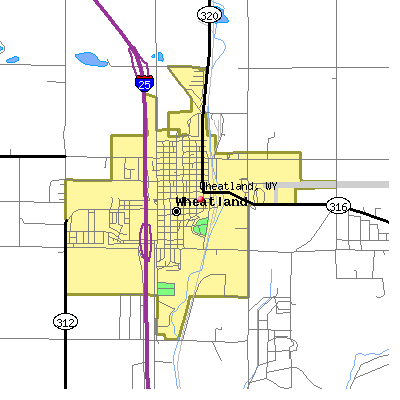 Wheatland map