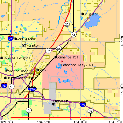 Commerce City map