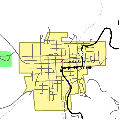 Cripple Creek map
