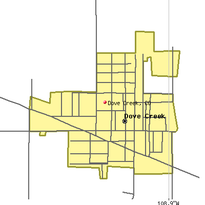 Dove Creek map