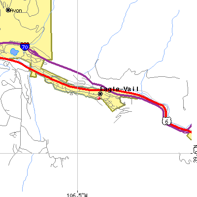 Eagle-Vail map