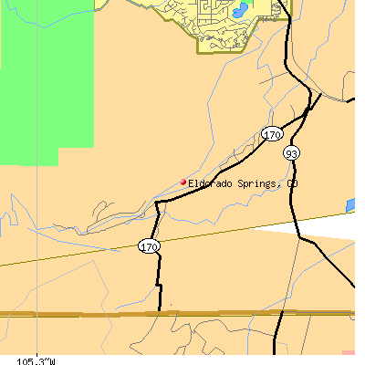 Eldorado Springs map