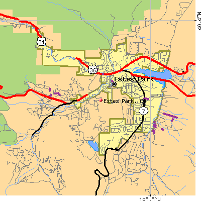 Estes Park map