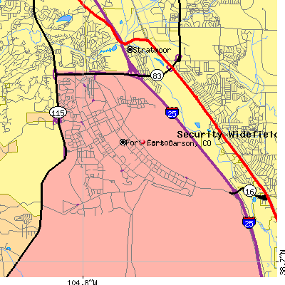 Fort Carson map