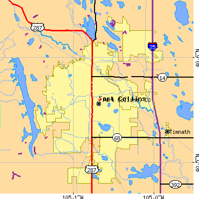 Fort Collins map