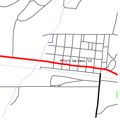 Fort Garland map