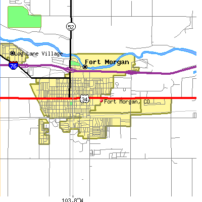 Fort Morgan map