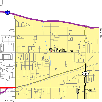 Fruitvale map