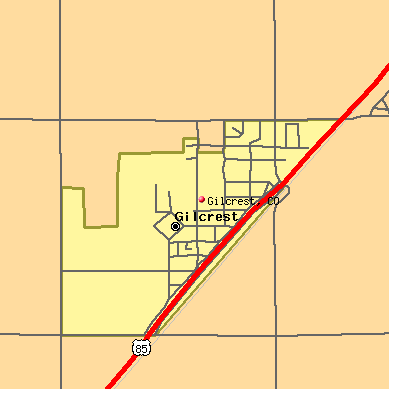 Gilcrest map
