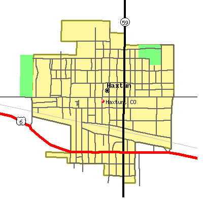 Haxtun map