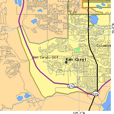Ken Caryl map