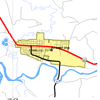 Kremmling map