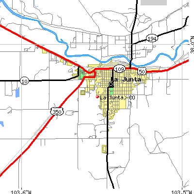 La Junta map
