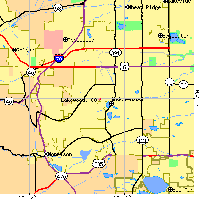 Lakewood map