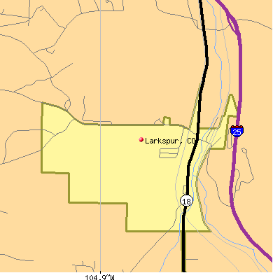 Larkspur map