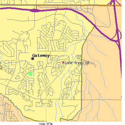Lone Tree map