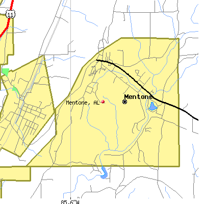 Mentone map
