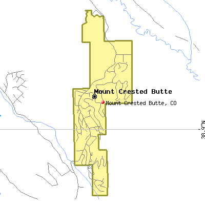 Mount Crested Butte map
