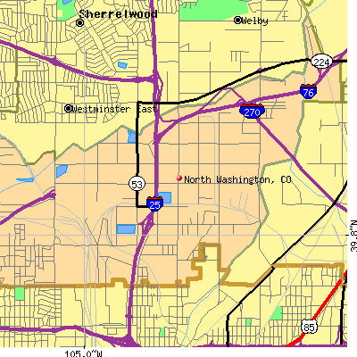 North Washington map