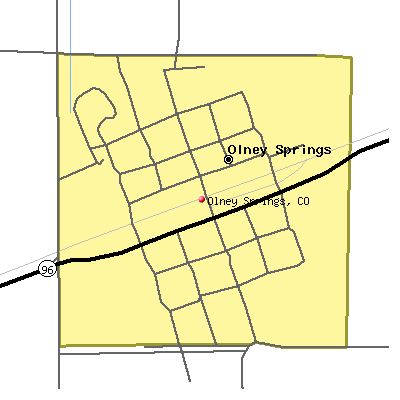 Olney Springs map